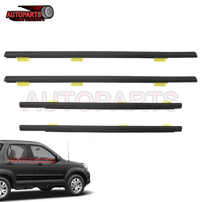 Molduras de cinturón de puerta negras para Honda CR-V 2002 2003-2006 4 piezas Foto 1 de 4