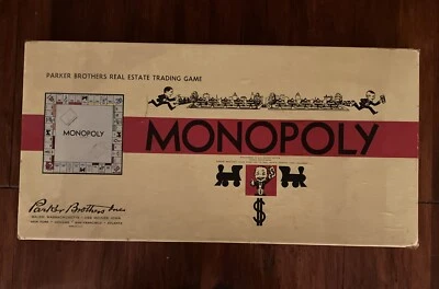Rare Vintage 1935, 1946 No. 9 White Box Edition Monopoly Complete in Great Condi - Image 1 of 4
