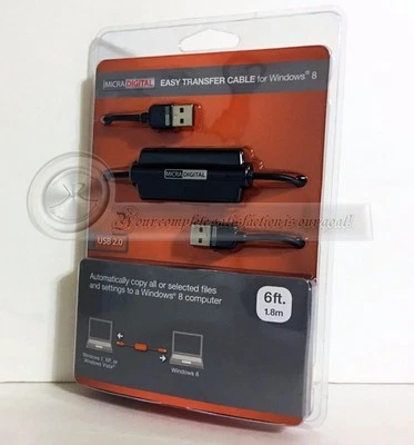 MICRADIGITAL EASY TRANSFER CABLE for Windows 8 (Brand New Sealed) - Image 1 of 2