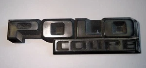 "Polo COUPE" lettering black/chrome for VW Polo 2 (86C) rear Original - Picture 1 of 6