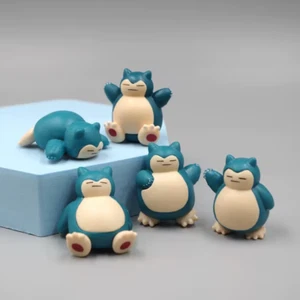 5 Pcs Mini Snorlax Figures Set - Snorlax Toys - Cute Snorlax Decorations Pokemon - Picture 1 of 3