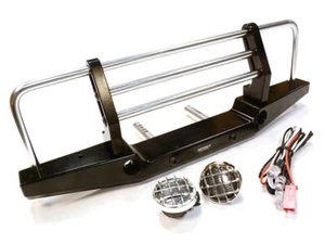 Realistic Metal Front Bumper with LED for Axial SCX-10 43mm Mount - Picture 1 of 1