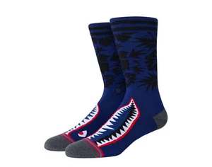 Stance Casual Tropical Warbird Blue Crew Socks A545A21WAR-BLU - Picture 1 of 1