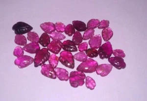 Tallado en forma de hoja color rosa turmalina 35 piezas 14,70 Cts. App Piedras preciosas naturales - Imagen 1 de 8
