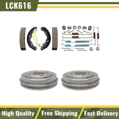 Rear Kit Brake Drums & Brake Shoes Hardware Kit For 2002-2006 Hyundai Elantra - Image 1 of 4