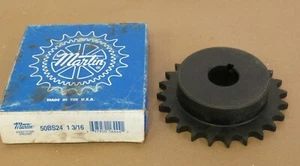 MARTIN BORED TO SIZE SPROCKET 50BS24 1-3/16 - Picture 1 of 4