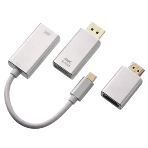 3in1 USB 3.1 Type-C to DP DisplayPort VGA HDMI 4K Active Cable Adapter Converter - Picture 1 of 7