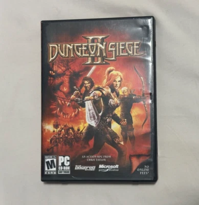 PC CD ROM GAME Microsoft DUNGEON SIEGE II Clamshell Small Box - tested - Image 1 of 3