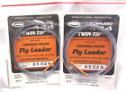 Double pointe en nylon conique Fly Leaders 8/5, 12,0 saumon Steelhead Cortland (2) F88