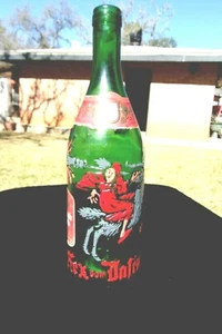 Sechskant vom Dasstein Deutschland Badener Weinberg Hexe Reitziege bemalte Flasche - Bild 1 von 7