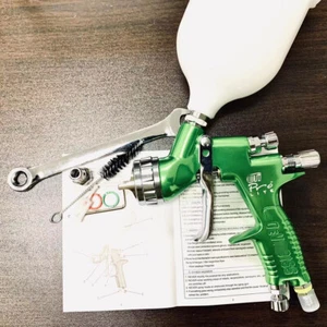 Green Spray Gun 1.3mm Nozzle TE20 PRO LITE LVMP Paint Tool 600ml for Devilbiss - Picture 1 of 5