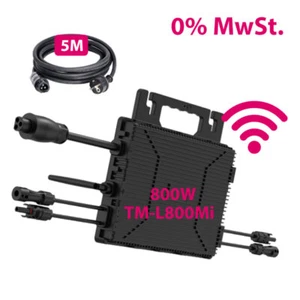 800W Balkonkraftwerk Wechselrichter TM-L800Mi (0% Mwst) mit WiFi APP VDE CE - Bild 1 von 12