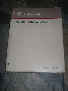 Lexus SC300 SC400 1992 catálogo de piezas manual de servicio original distribuidor Lexus - Imagen 1 de 1