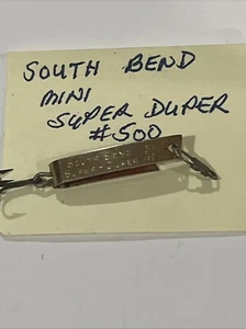 Vintage South Bend Super Duper #500 Excellent (seltener 1" Messingkörper) mit Pat Nummer - Bild 1 von 8