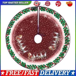 60Cm Christmas Tree Skirt for Christmas Party Home Decor (Welcome snowman) #AU - Picture 1 of 9