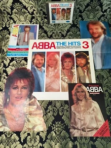 ABBA ,The Hits 3, Vinyl Lp & CD Album, Poster & 2 Fan Magazine, rare - Bild 1 von 11