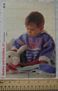 1987 Babies & Toddlers 31 Funny Bunny sleeping bag with button on hood, DK - Picture 1 of 1