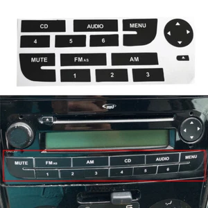 Car Front Radio Button Repair CD Decal Replacement For Fiat Grand Punto - Picture 1 of 12