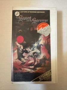 Vintage 1982 VHS Movie the Sword and the Sorcerer- lusty epic of revenge & magic - Imagen 1 de 3