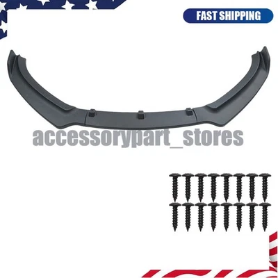 Parachoques delantero alerón labio divisor negro mate para Audi A4 S4 RS4 2008-2012 B8 Foto 1 de 4