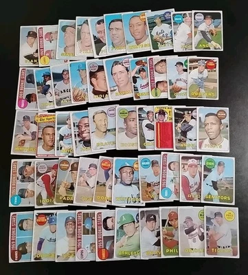 1969 Topps Baseball Lot - 50 Different - W/ Minnie Rojas and Dan Breeden - Image 1 of 4
