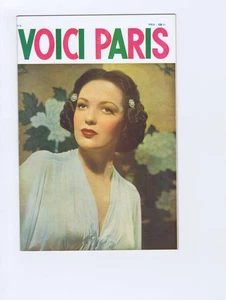 REVUE VOICI PARIS n° 9 Janv. 1952 PIN-UP / SEXY Parfait état - Picture 1 of 2