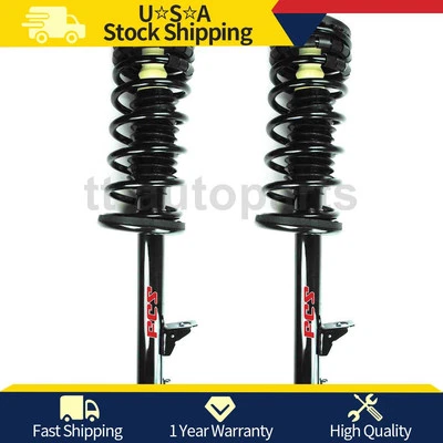2 FCS Rear Shocks Struts Coil Springs Fits 1993 1994 1995 1996 Dodge Intrepid - Image 1 of 2