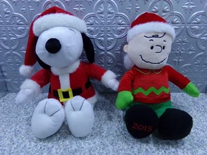 Hallmark Cards Disfraz de Snoopy en Santa + Juguete de Peluche Charlie Brown Peanuts 2015 - Imagen 1 de 4
