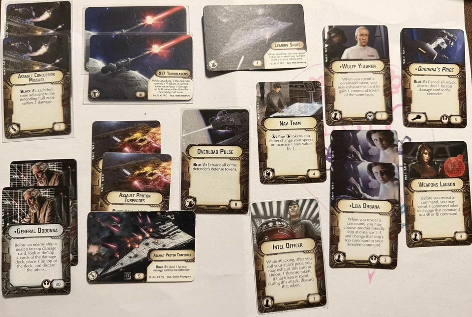 Star Wars: Armada -  upgrade card set with promos Assault Proton Torpedoes FFG  - Image 1 of 1