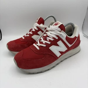 New Balance 574 Sneakers Classic Red ML574PI2 Men Sz 8 D Running Shoes Capule - Picture 1 of 16
