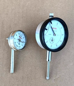 Vintage Starrett No. 196 and Spi 22-300-8 Dial Indicator "Cracked Lenses" - Picture 1 of 4