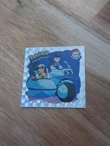 Pikachu and Ash PR14 Pokemon Artbox Sticker Silver Prizm Series 1 999 - Picture 1 of 3