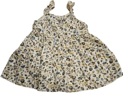 Vestido sin mangas Little Planet de Carters para niña 24 meses con flores/cubierta de pañales Foto 1 de 4