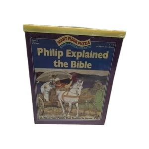 Giant Floor Puzzle Philip Explained the Bible 1999 Broadman Holman Carry Case - Picture 1 of 2