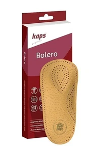 Orthotic 3/4 Leather Shoe Insoles with Longitudinal and Transverse Arch Support - Picture 1 of 3