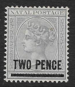 Natal 1886 2d. su 3d. Grigio SG 105 (inutilizzato) - Foto 1 di 1
