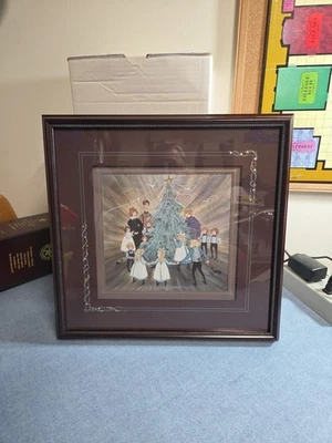 P Buckley Moss "A Family Christmas" Print Framed Signed #3038/5237 1996  - Image 1 of 4