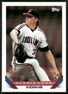 Dennis Cook 1993 Topps #141 Cleveland Indians - Picture 1 of 2