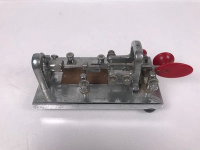 Vibroplex NO. 180829 Chrome Plated Vintage Telegraph Key Bug - Image 1 of 4