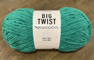 Big Twist POSH Yarn BOK CHOY Green * 1 Skein Crochet Knit New HARD TO FIND - Picture 1 of 3