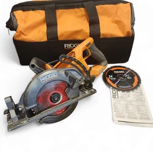 RIDGID R8658 18V Brushless Rear Handle 7-1/4" Circular Saw – Tool Only – Used - Picture 1 of 9