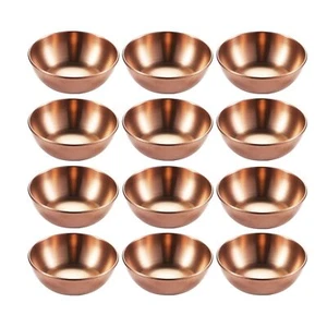 Sauce Dishes 12pcs 3.46inch Stainless Steel Sauce Bowl Mini Individual Round Sea - Picture 1 of 7
