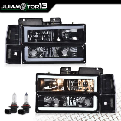 Faros LED de humo lámparas de parachoques aptos para GMC C10 C/K 1500 2500 3500 1994-1998 Foto 1 de 4