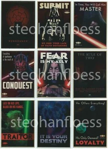 2015 Star Wars Chrome Perspectives Sith propaganda que elijas, termina tu conjunto - Imagen 1 de 10