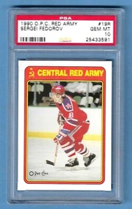 1990 O.P.C. Army Sergei Fedorov Red Wings #19R Rookie PSA 10 #25433591 HOF 2015 - Picture 1 of 2