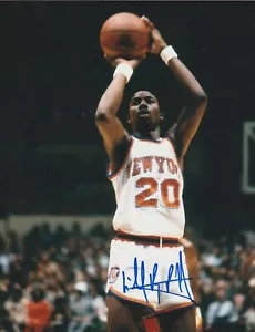 MICHAEL RAY RICHARDSON NEW YORK KNICKS AKTION SIGNIERT 8x10 - Bild 1 von 1