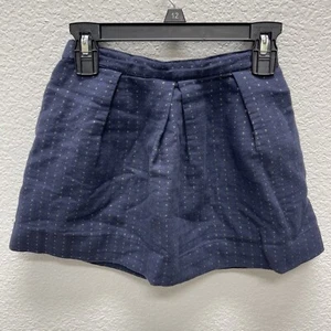Osh Kosh B' Gosh Little Girls Polka Dot Mini Skirt Sz Small 6X Navy Blue Shimmer - Picture 1 of 5