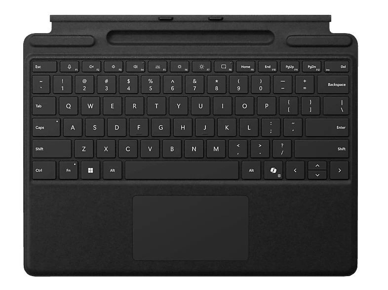 MICROSOFT Surface Pro Keyboard mit Stiftaufbewahrung Tastatur Schwarz - Bild 1 von 1