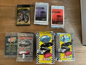 Lot of 45 Various Indy Maxx Chevy Harley NASCAR Racing Trading Card Packs Nice! - Picture 1 of 2