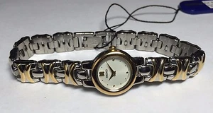 Nuevo de lote antiguo Seiko década de 1990 para dama reloj de dos tonos Ref. SWX314P - Imagen 1 de 2